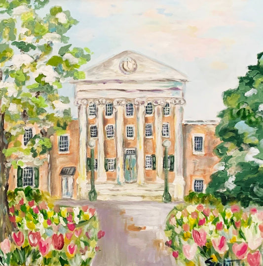 Ole Miss Lyceum Tulips